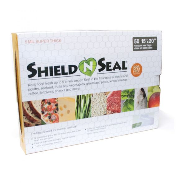 ShieldNSeal Vacuum Seal Rolls (All Black, 11 x 19.5')