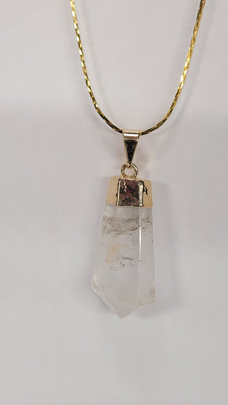 Jewelry- 6 Sided Crystal Point Pendant