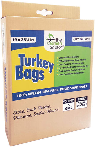 Green Scissor Turkey Bags – 20 pack