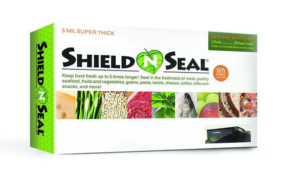 Shield N Seal Clear and Black Vacuum Sealer Rolls - 11 X 19.5' (2/pack)