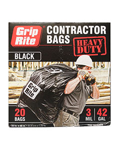 Contractor Bags Grip Rite 42 gl 20/box