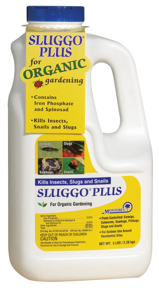 Monterey Sluggo® Plus Insect Slug & Snail Killer Bait Organic 5 lb